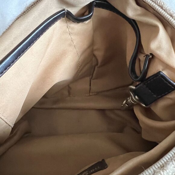 The Sak Elliott Lucca Natural Woven Straw Shoulder Bag With Black Strap & Interi - Picture 6 of 6